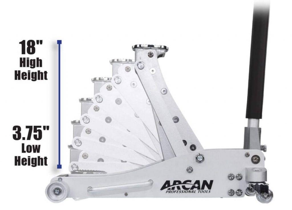 Arcan ALJ3T Height range