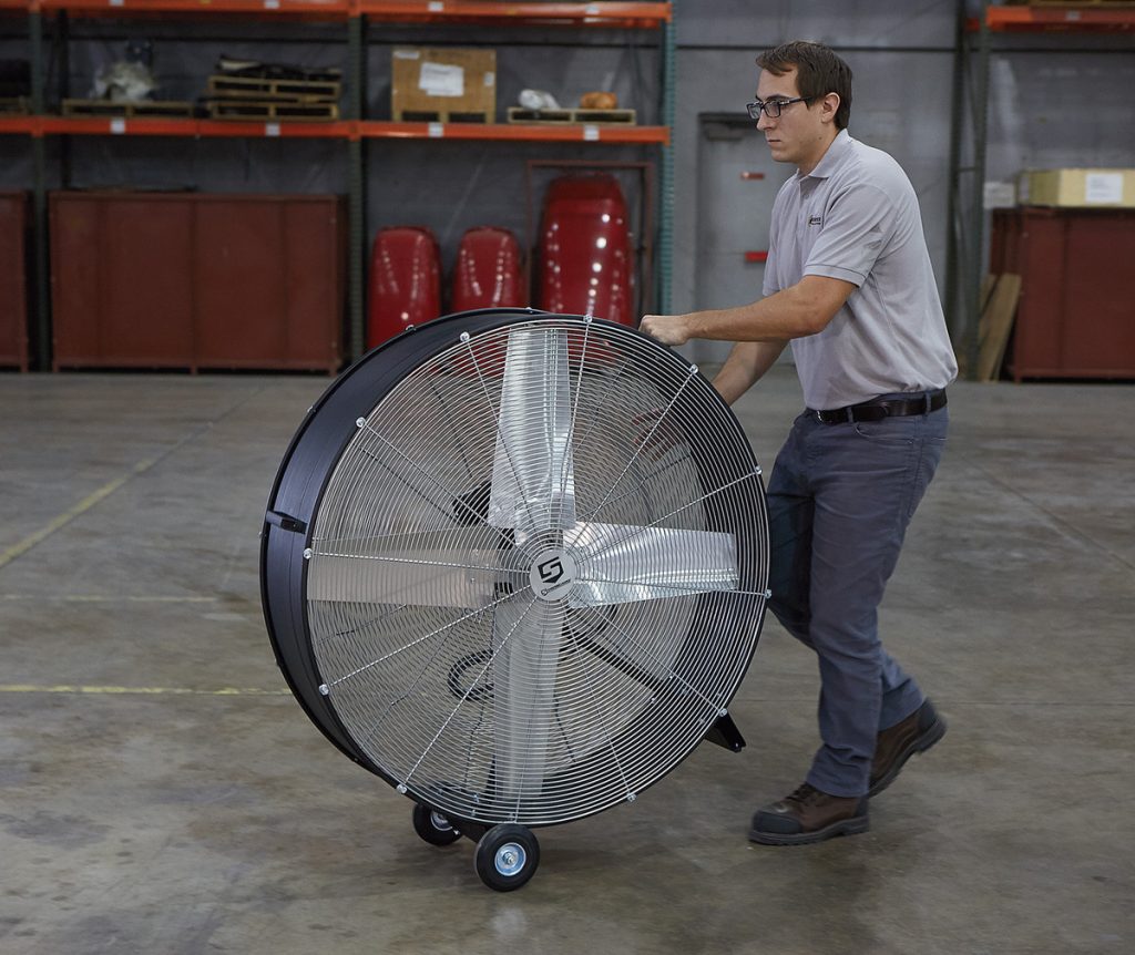 Industrial drum fan