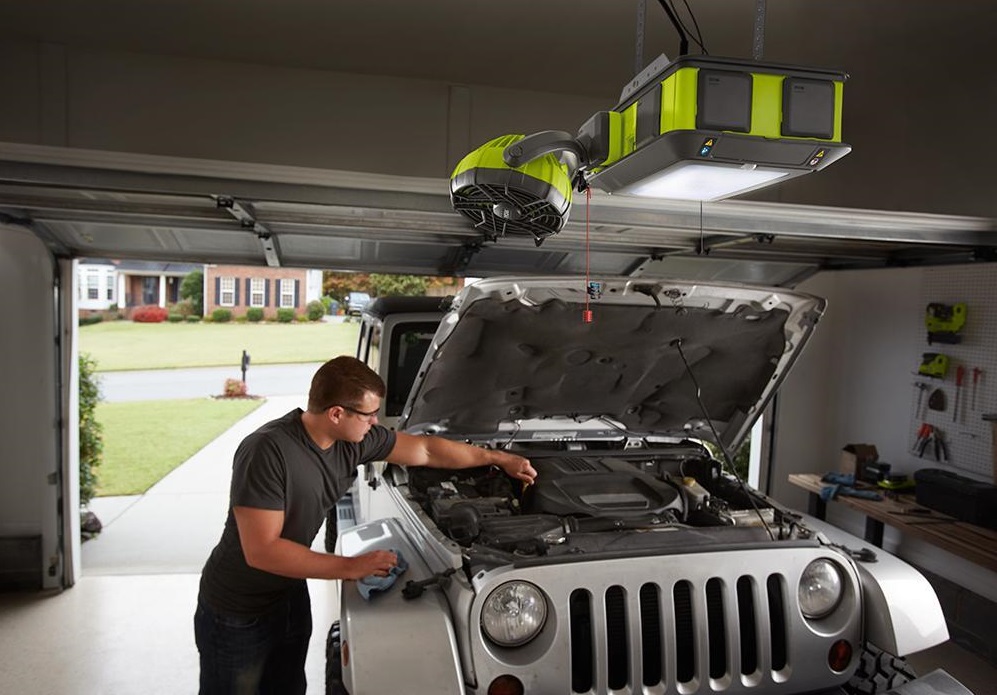 auto mechanic working on a garage