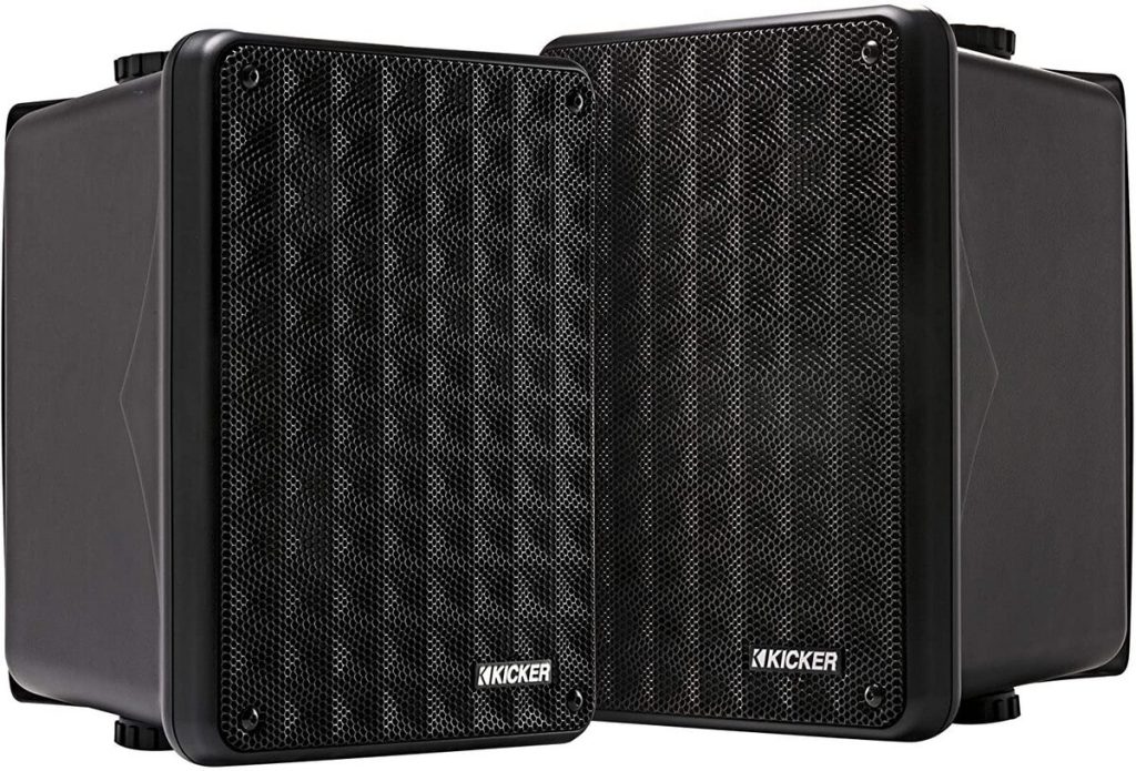 KICKER KB6 2-Way Full-Range Indoor Outdoor Speakers